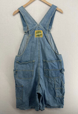 SMITH & HAWKEN Shortalls Womens L Green Goods Bib Gardening Coverall Overall